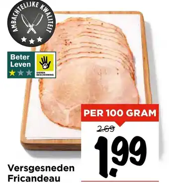Vomar Voordeelmarkt Versgesneden Fricandeau aanbieding