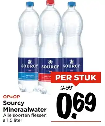 Vomar Voordeelmarkt Sourcy Mineraalwater aanbieding