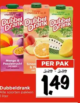 Vomar Voordeelmarkt Dubbeldrank aanbieding