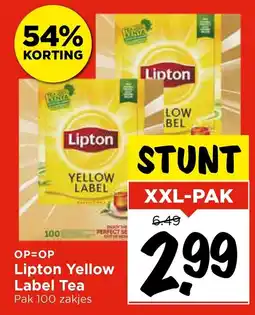 Vomar Voordeelmarkt Lipton Yellow Label Tea aanbieding