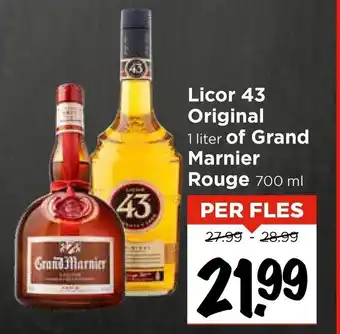 Vomar Voordeelmarkt Licor 43 Originalof Grand Marnier Rouge aanbieding