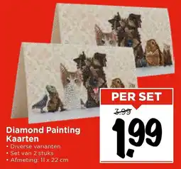 Vomar Voordeelmarkt Diamond Painting Kaarten aanbieding