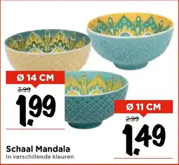 Vomar Voordeelmarkt Schaal Mandala aanbieding