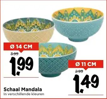 Vomar Voordeelmarkt Schaal Mandala aanbieding