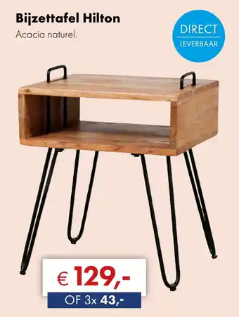 Woonsquare Bijzettafel Hilton aanbieding