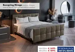 Woonsquare Boxspring Mirage aanbieding