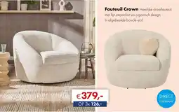 Woonsquare Fauteuil Crown aanbieding