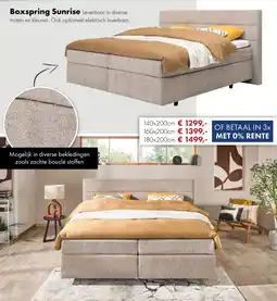 Woonsquare Boxspring Sunrise aanbieding