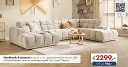 Woonsquare Hoekbank Avalanche aanbieding