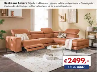 Woonsquare Hoekbank Sahara aanbieding