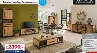 Woonsquare Compleet interieur Pasadena mango aanbieding
