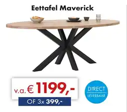 Woonsquare Eettafel Maverick aanbieding