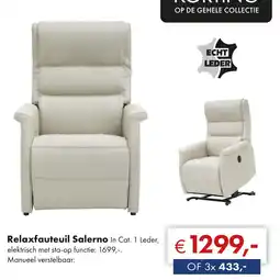 Woonsquare Relaxfauteuil Salerno aanbieding