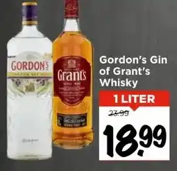 Vomar Voordeelmarkt Gordon's Gin of Grant's Whisky aanbieding