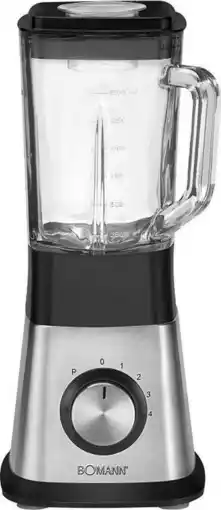 Bol.com Bomann UM 1374 CB - Blender - Zwart/RVS aanbieding