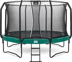 Bol.com Salta First Class - Trampoline met veiligheidsnet en ladder - ø 427 cm - Groen aanbieding