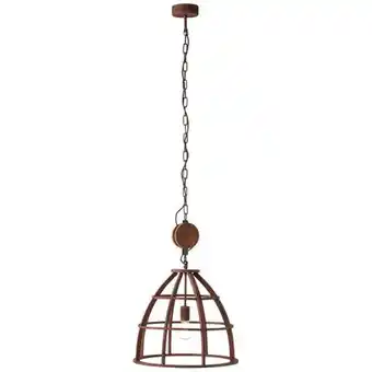 Praxis Brilliant hanglamp Matrix roest ⌀48cm E27 aanbieding