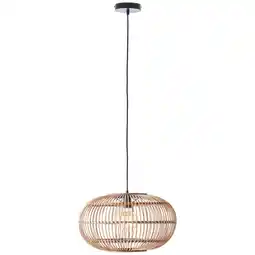 Praxis Brilliant hanglamp Woodball rotan ⌀44cm E27 aanbieding