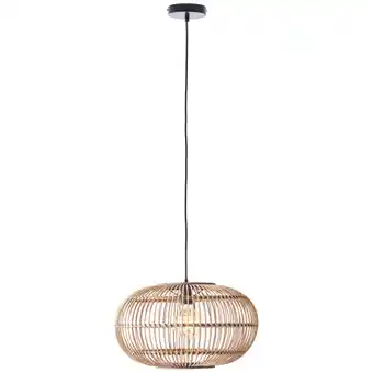 Praxis Brilliant hanglamp Woodball rotan ⌀44cm E27 aanbieding