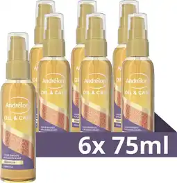 Bol.com Andrélon Oil & Care Haarserum - 6 x 75 ml - Voordeelverpakking aanbieding
