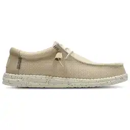 Foot Locker HEYDUDE Wally Stretch Sox Heren Schoenen - Beige - Maat: 42 - Canvas - Foot Locker aanbieding