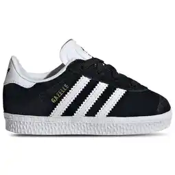 Foot Locker Adidas Gazelle Unisex Schoenen - Zwart - Maat: 19 - Leer - Foot Locker aanbieding