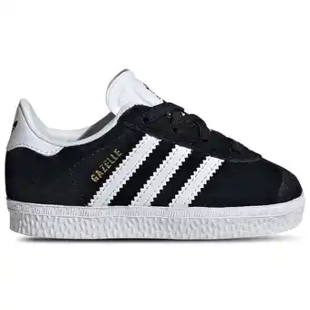 Foot Locker Adidas Gazelle Unisex Schoenen - Zwart - Maat: 19 - Leer - Foot Locker aanbieding