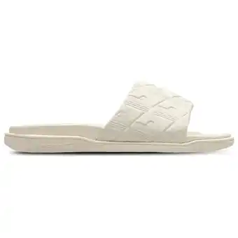 Foot Locker Lacoste Serve Slide Dual Heren Slippers en Sandalen - Wit - Maat: 39.5 - Plastic - Foot Locker aanbieding
