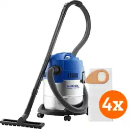 Coolblue Nilfisk Buddy II 18 Inox + Nilfisk Stofzakken voor Buddy II (4x) aanbieding