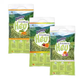 Zooplus Voordeelpakket: 9x500g Bunny FreshGrass Hooi Set Wortel, Vitaal, Bloesem Klein Dier Hooi aanbieding