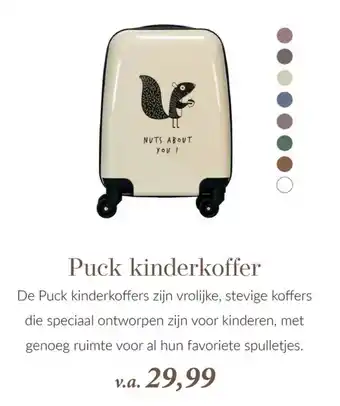Babypark Puck kinderkoffer aanbieding