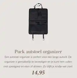 Babypark Puck autstoel organizer aanbieding