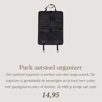 Babypark Puck autstoel organizer aanbieding