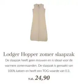 Babypark Lodger Hopper zomer slaapzak aanbieding