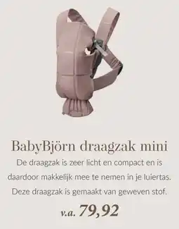 Babypark BabyBjörn draagzak mini aanbieding