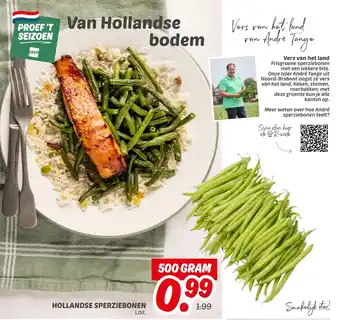 Dekamarkt Hollandse sperziebonen aanbieding