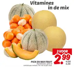 Dekamarkt Pick en mix fruit aanbieding