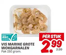 Dekamarkt Vis marine grote wokgarnalen aanbieding