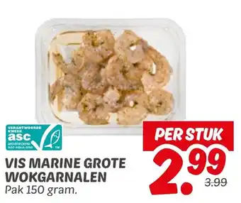 Dekamarkt Vis marine grote wokgarnalen aanbieding