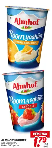 Dekamarkt Almhof yoghurt aanbieding
