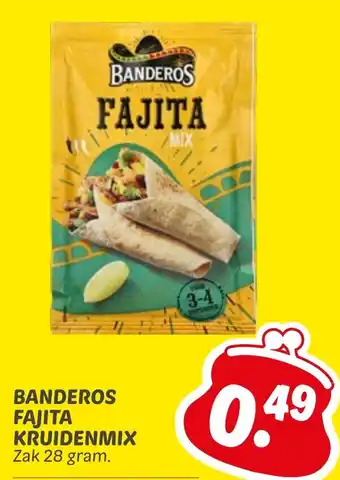 Dekamarkt Banderos fajita kruidenmix aanbieding