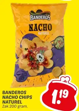 Dekamarkt Banderos nacho chips naturel aanbieding