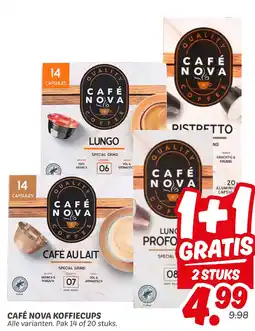 Dekamarkt Café nova koffiecups aanbieding