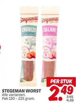 Dekamarkt Stegeman worst aanbieding