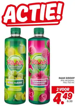 Dekamarkt Raak siroop aanbieding