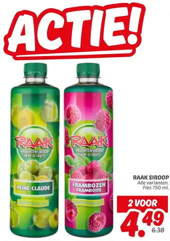 Dekamarkt Raak siroop aanbieding
