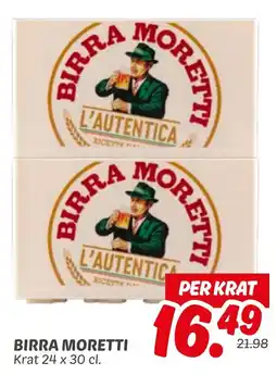 Dekamarkt Birra moretti aanbieding