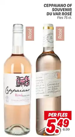 Dekamarkt Ceppaiano of souvenir du var rosé aanbieding