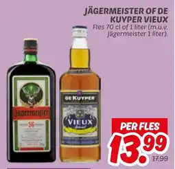 Dekamarkt Jägermeister of de kuyper vieux aanbieding