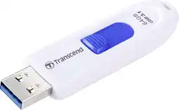 Conrad Transcend JetFlash 790 USB-stick 64 GB Wit, Blauw TS64GJF790W USB-A 3.1 Gen 1 aanbieding